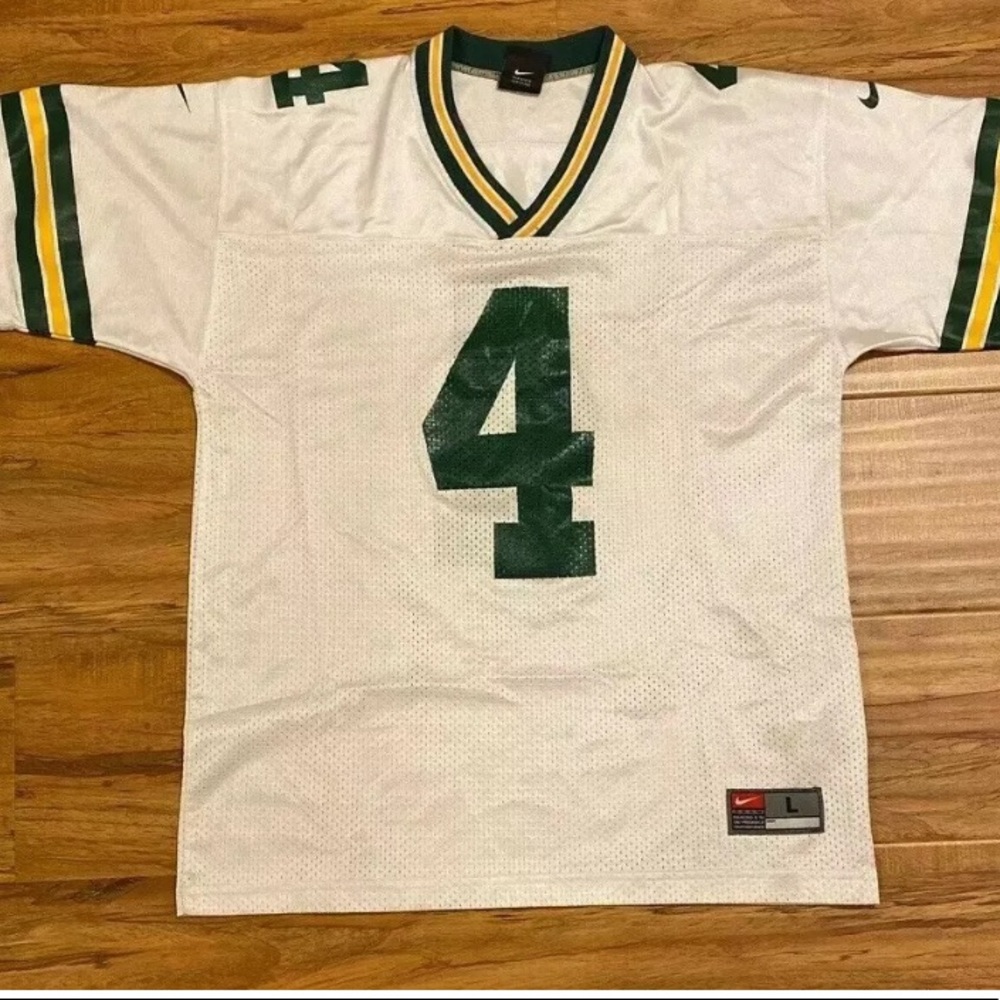 Authentic Brett Favre Packers Jersey Youth Large